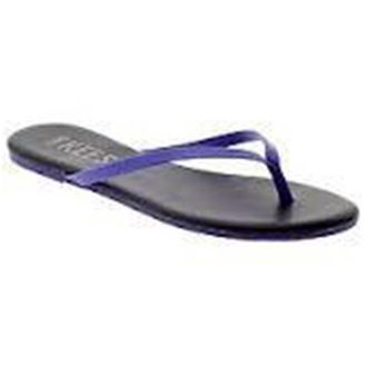 Tkees Womens Leather Thong Sandal In Black
