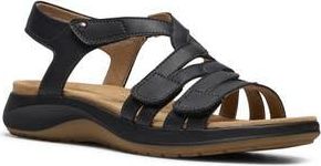 Clarks Maelynn Paige Sandal in Black Leather at Nordstrom Rack, Size 8.5