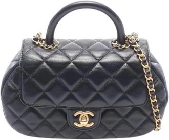 Chanel Pre-owned Matelasse Lamslederen 2-weg Schoudertas - Dames - Vintage Handtas - Zwart - ONE Size - Leer - Vintage