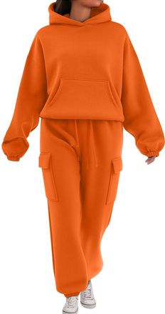 Generic Ladies Track Suits Tracksuit Womens Full Set UK 2 Piece Co Ord Sets Oversized Y2K Hoodies and Cargo Joggers Ladies Jogging Suits Travel Airport Outfit