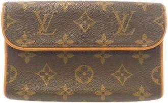 Louis Vuitton Pre-owned Belt Bags, female, Brown, Size: ONE SIZE Pre-owned Canvas Belt Bag