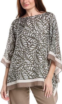 Brunello Cucinelli Silk Poncho