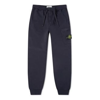 Stone Island Cotton Fleece Joggers Navy 741564551-V0020
