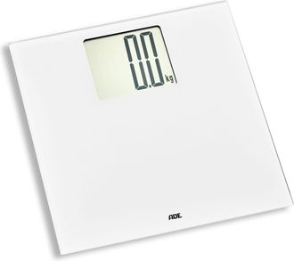 OEM Balanza De Ba&ntilde;o Con Pantalla Grande, Hasta 200 Kg, 30 X 30 Cm, Blanca / Ade