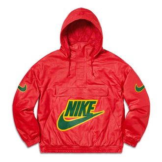 Nike x Supreme Nike Leather Anorak Red CK6218-687