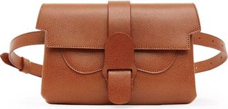 Senreve Aria Belt Bag Pebbled Leather 5-Way Convertible Handbag in Chesntut at Nordstrom