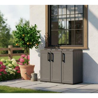 Dmora Dmora Armario Para Vestidor Para Exteriores O Internos, Puerta M&oacute;vil 3 Bolsas De 3 Puertas Para Colecci&oacute;n Separada, 100% Made In Italy, 102x37h84 Cm, 