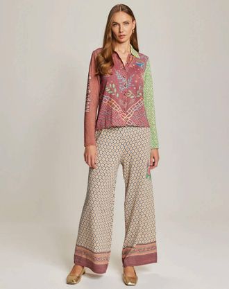 Me369 Serenity Button Shirt In Shipibo