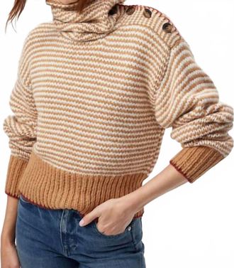 Amo Stefania Alpaca & Wool-Blend Sweater In Beige