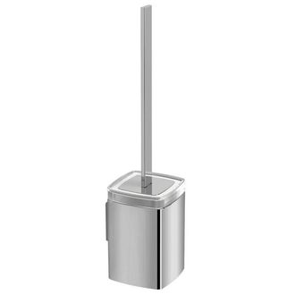 NEMO Stock Zelo Toiletborstelgarnituur 39x11x10cm Wandmontage Chroom