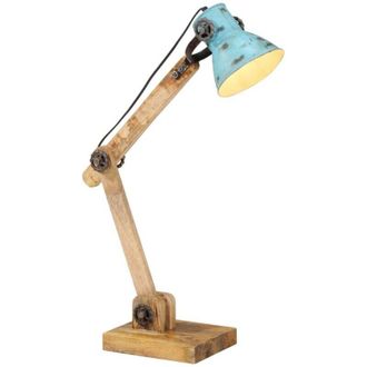 vidaXL Lampada da Scrivania 25 W Blu Anticato 23x18x96 cm E27 vidaXL330562