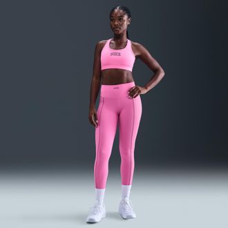 Nike Womens One High-Waisted Full-Length Leggings in Pink | IM7052-675