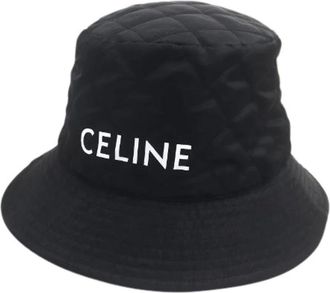 Celine Pre-owned Accessories, male, Black, Size: ONE SIZE Pre-owned Nylon Hat