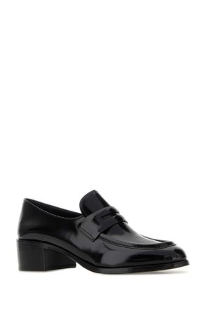 Churchs Womens Black Leather Prudence Loafers Mocassini