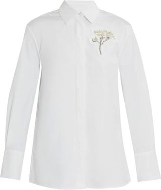 Erdem cotton shirt - women - Cotton - 16 - White