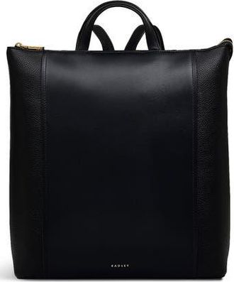 Radley London Regents Row Medium Leather Backpack in Black at Nordstrom Rack