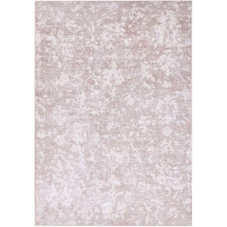 Beliani Area Rug Beige Fabric 160 x 230 cm Modern Solid Living Room Bedroom For Underfloor Heating Anti-Slip Bottom TARSUS