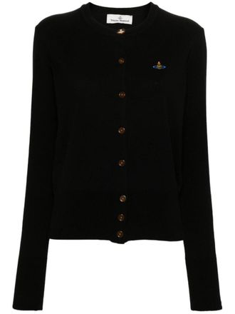 Vivienne Westwood Bea Ribbed-Knit Cardigan Clothing