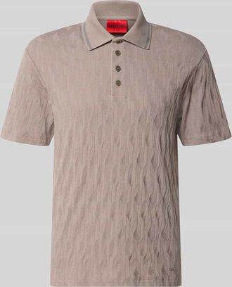 HUGO BOSS Regular Fit Poloshirt aus reiner Baumwolle Modell DUNIK in Hellbraun, Gr&ouml;&szlig;e XXL