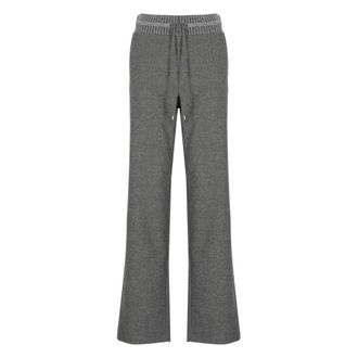 D.exterior Pantaloni in Lana con Coulisse - - Trousers - Donna - Grigio - M