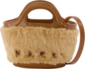 Marni Beige Synthetische Micro Portemonnee Tropicalia - Dames - Handtassen - Beige - ONE Size - Polyester - Tassen