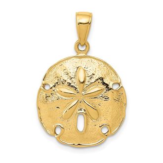 Diamond2Deal 14k Yellow Gold S Dollar Pendant