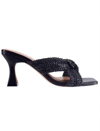 Bibi Lou Womens Nicole Kitten Heel Sandal In Black