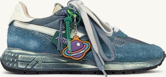 Autry SNEAKERS REELWIND SUPER VINTAGE IN SUEDE E NYLON MALLARD BLUE E BIANCO