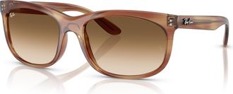 Ray-Ban Balorette Brown Gradient Rectangular Unisex Sunglasses RB2389 140351 57