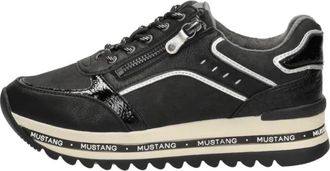 Mustang Sneakers Laag - Dames - Sneakers - Zwart - 36 EU - Schoenen