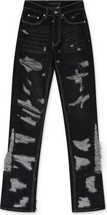 Who Decides War by Ev Bravado BLACK GNARLY STRAIGHT-FIT JEANS