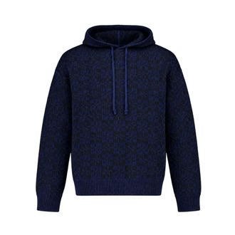 Kenzo Felpa Kenzogram in Maglia - - Sweatshirts & Hoodies - Uomo - Blu - L