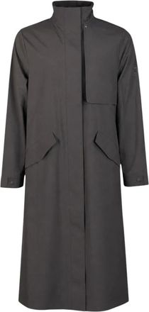 Rains Suva Hardshell Jas - Dames - Trenchcoats - Grijs - XS - Polyester - Jassen