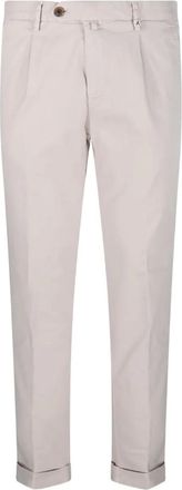 Myths Broek met geplooide voorkant - Beige