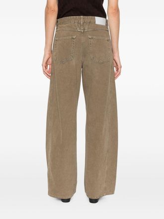 Closed Wide-Leg Denim Jeans - Brown