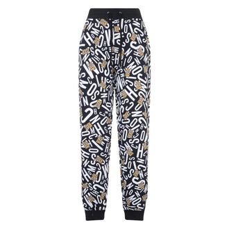 Moschino Moderne Sportbroek met Grafische Print - Dames - Sweatpants - Veelkleurig - M - Katoen - Broeken
