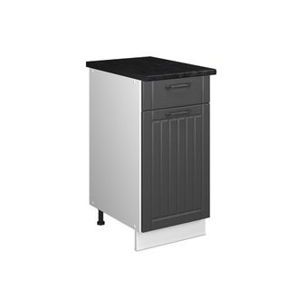 Vicco Mueble Bajo Para Fregadero/placa Fame-line, Gris Oscuro/blanco, 40 Cm, Et Antracita, Vicco