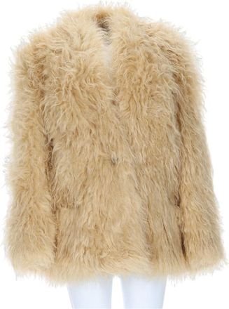 Isabel Marant Mylae Plush Single-Button Short Coat