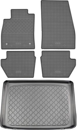 OEM Juego De Alfombrillas De Goma Para El Coche Y El Maletero Del Ford Puma Suv (5 Puertas) A Partir De Octubre De 2019