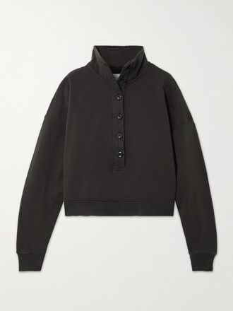 Citizens Of Humanity Felpa Cropped In Jersey Di Cotone Mirelle - Marrone