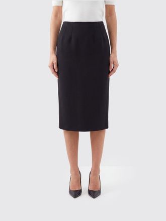 Dolce & Gabbana High-Waisted Wool Cr&ecirc;pe Slim Fit Midi Pencil Skirt