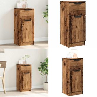 vidaXL Credenza Legno Antico 30x30x70 cm in Legno Multistrato - Credenza antica - Credenza multistrato