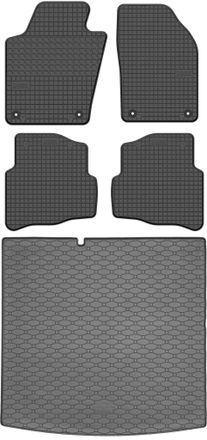 OEM Juego De Alfombrillas De Goma Para Coche Y Alfombrilla Para Maletero Skoda Fabia Iii Kombi (2015-2021)