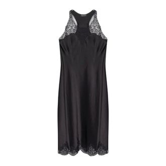 Balenciaga Satin Strappy Midi Dress - female - Balenciaga - Party Dresses - Black - L - Dresses