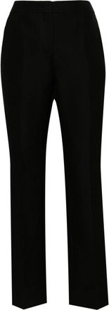 Moschino side-stripe tailored trousers - women - Polyester/Cupro/Acetate/Cotton - 36 - Black