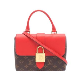 Louis Vuitton Pre-owned Monogram Canvas Handbag - Dames - Vintage Handtas - Rood - ONE Size - Leer - Vintage
