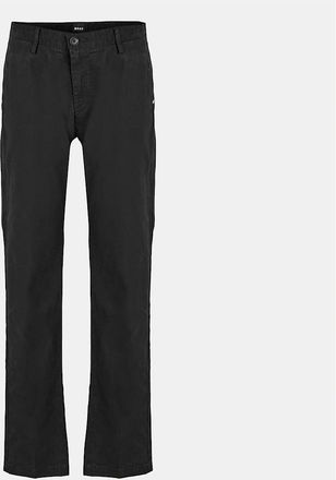 HUGO BOSS Mens Rice3 Solid Patterned Straight Chinos - Black - Size: 36W r