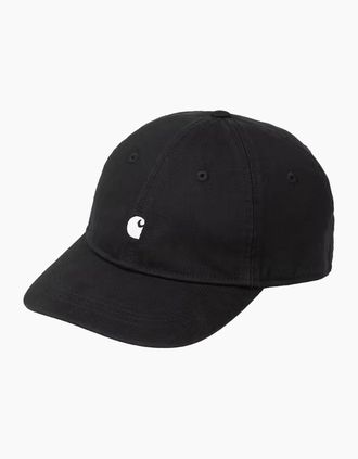 Carhartt Work in Progress Mens Carhartt WIP Madison Logo Cap Black/White - Size: ONE size