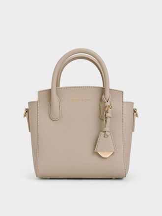 Charles & Keith Harper Structured Top Handle Bag