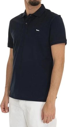 Harmont & Blaine Polo met korte mouwen - Heren - Polos - Blauw - XL - Katoen - Tops